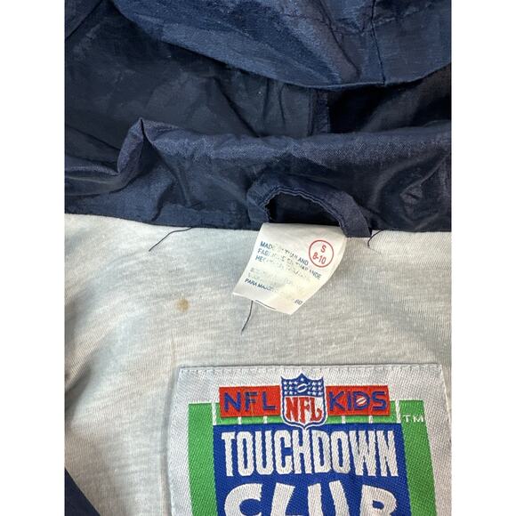 Vintage Dallas Cowboys Mighty Mac Windbreaker Jacket Size Youth Small 8-10 - Picture 4 of 7